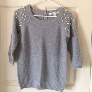 Forever 21 embellished shoulder sweater